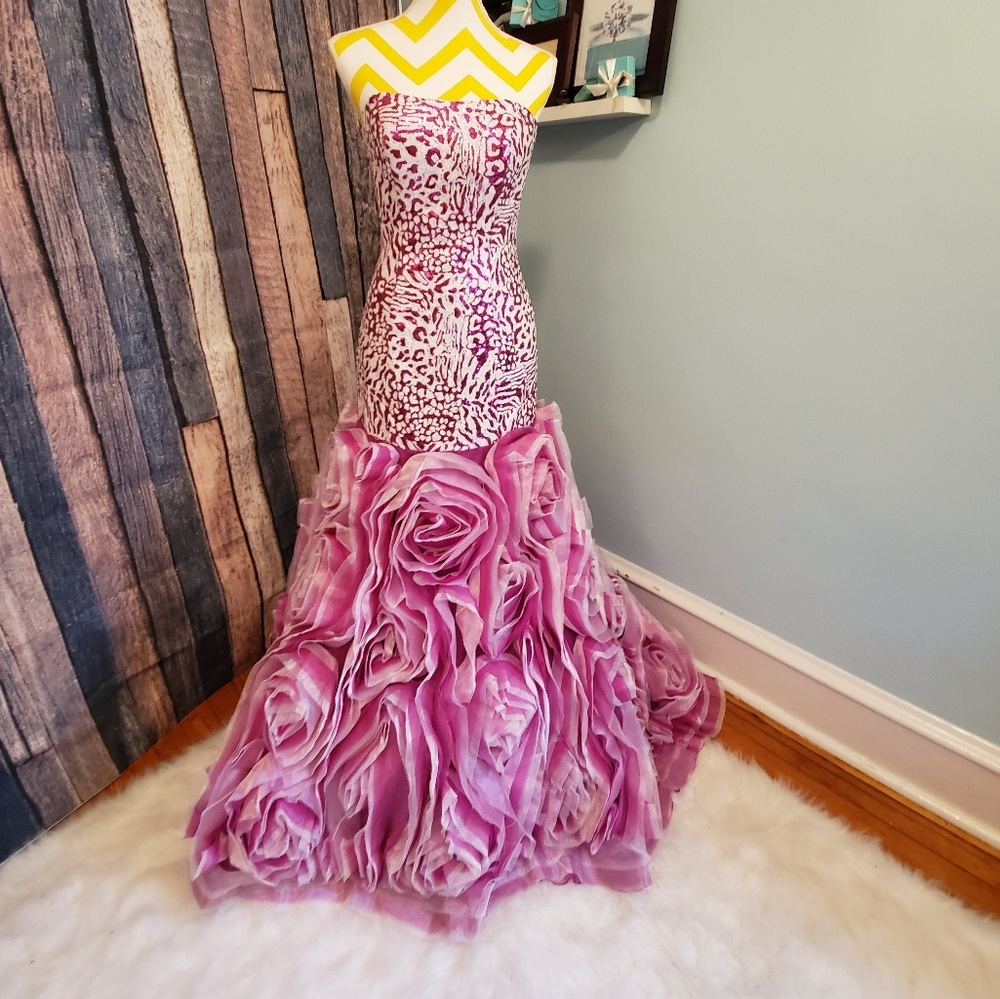 strapless corset prom dress w/backless option 4